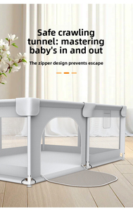 Parc de jeu pliable extra large pour bébé avec porte de sécurité et tapis, aire de jeux intérieure pour tout-petits et enfants, utilisation domestique - Product Image 5