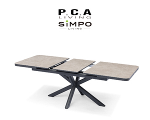Ensemble de meubles d'extérieur haut de gamme SIMPOLIFESTYLE, ensemble de salle à manger de luxe <span class=keywords><strong>PARIS</strong></span> pour jardin, 6 places, table extensible en aluminium pour balcon - Product Image 5
