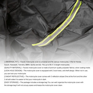最佳户外防水XXL摩托车罩96.5英寸摩托车储物罩 - Product Image 4