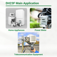 Relais de signal ultra-miniature DH23F-1CS-DC9V 23F CQC TUV RoHS 1A 2A PCB pour appareils électroménagers, équipements de télécommunication, compteur de puissance