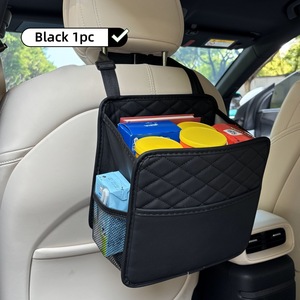 Sac de rangement universel pour siège de voiture Version améliorée Sac organisateur suspendu rapide de grande capacité Matériau en cuir Logo imprimable - Product Image 6