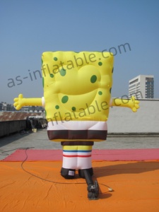 Nuevo estilo personalizado de dibujos animados Bob Esponja modelo inflable, Linda mascota de dibujos animados servicio personalizado disfraces de dibujos animados inflables - Product Image 2