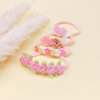 8 pièces/ensemble d'accessoires pour cheveux de bébé nouveau-né, nœuds mignons, cœurs, ailes de papillon, fleurs, bandeaux pour bébé en nylon doux