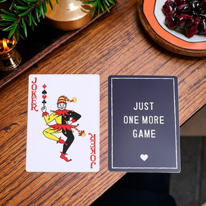 Baraja de póquer de 54 cartas con logotipo personalizado de alta calidad, impresión brillante para <span class=keywords><strong>promociones</strong></span> para pedidos a medida - Product Image 6