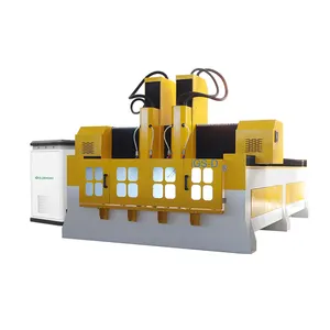 Stone Machinery 3D Double Head CNC Granite Router Stone Carving Engraving Machine For Granite Marble