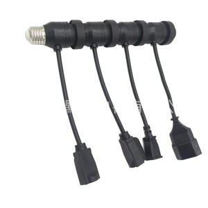 อะแดปเตอร์แปลงปลั๊กไฟแบบ E27 เป็นปลั๊กแบบ US 1 ช่อง 15A พร้อมสายไฟ สำหรับใช้ในบ้าน - Product Image 5