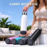 Bouteille d'eau intelligente avec haut-parleur Bluetooth, gobelet isotherme à double paroi en acier inoxydable, haut-parleur rechargeable