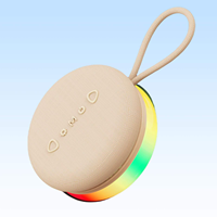 Jedel Enceinte Portable Magnétique avec Éclairage RGB Coloré, Radio FM Sans Fil, Lecteur de Carte TF, pour Extérieur et Maison