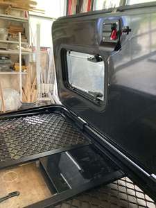 620*1100mm Mini Camper <strong>Trailer</strong> Entry Door for Pick-up Camper <strong>Trailer</strong> and Camper <strong>Box</strong> with Openable Door Window - Product Image 5