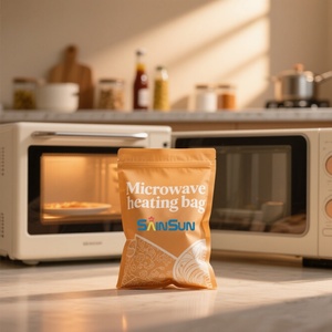 Bolsa de Plástico de Alta Calidad, Apta para Alimentos, Sellable, Apta para Calentar en Microondas, con Cierre de Seguridad, para Palomitas, Leche, Fideos - Product Image 5