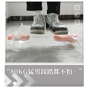 Almohada de Masturbación con Forma de Cañón de Anime, Transparente, de Goma Suave, Manual, para Adultos, con Entrada Ancha, Material Grueso - Product Image 4