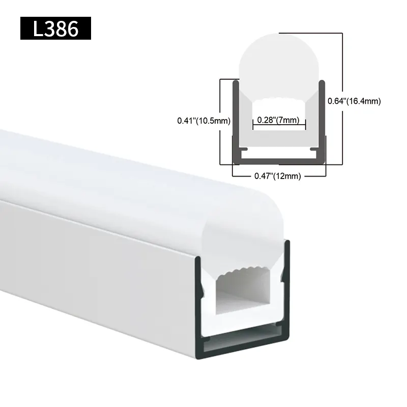 Perfil de alumínio para led, acessórios alu de alta qualidade de 12.2*16.5mm, canal extrusor de lente de pc para lâmpada led