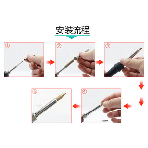 Accessoires pour imprimante 3D, ensemble de 138 pièces, outil d'insertion de écrous en alliage de cuivre, pointe de fer à souder, outil d'insertion d'écrous pour pyrogravure - Product Image 4