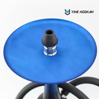 Narguilé Chicha Shisha Set Moderne de Luxe en Acier Inoxydable et POM Personnalisable de Haute Qualité pour Bar et Lounge, Vente en Gros Usine
