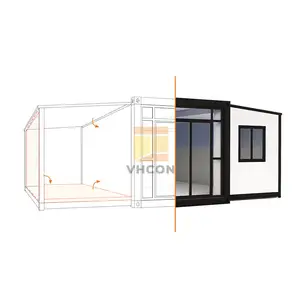 Best price of different type extendable container houses cheap portable expandable container home