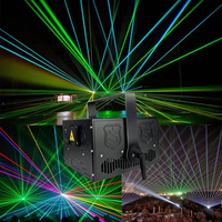 Projecteur laser de scène à faisceau lumineux RVB d'animation 10W étanche pour extérieur Projecteur laser de scène DJ Disco Bar Club Fête de mariage