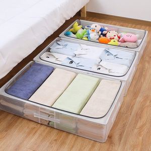 Caja de Almacenamiento Plegable de Plástico Transparente, Diseño Moderno para Baño, Sala de Estar, Dormitorio, Mueble Plegable Resistente para el Hogar - Product Image 5