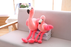 Hot Bán Màu Hồng Vui Flamingo Đồ Chơi Sang Trọng Dễ Thương Mềm Phim Hoạt Hình Động Vật Nhồi Bông Fluffy Búp Bê Cho Trang Trí Nội Thất Và Đồng Hành - Product Image 5
