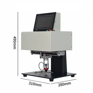 Masaüstü taşınabilir metal tabela tabela markalama makinesi 3 eksenli dokunmatik ekran elektrikli pnömatik yazı makinesi 190x120mm