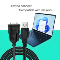 OEM/ODM RS485 FTDI Chip USB a macho a DB9 macho Cable serie con camisa de PVC para uso en computadoras en entornos industriales