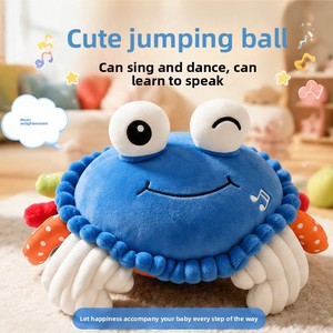 Juguete Educativo Temprano para Niños, Pelota Saltarina del Cangrejo Influencer, el Mismo Estilo que el Éxito de <span class=keywords><strong>TikTok</strong></span>, con Cangrejo que Habla, Canta y Responde al Control por Voz - Product Image 5