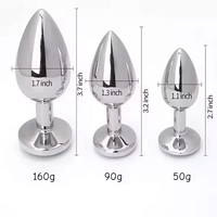 Kit de 3 Plugs Anaux de Luxe en Métal pour Débutants - Jouets Sexuels pour Hommes, Femmes et Couples