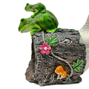 Résine Grenouille Gouttière Tuyau de descente Décoration de la maison Gouttière de pluie Extensions de tuyau de descente Décoration de statue de jardin extérieur - Product Image 4