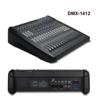 Mélangeur Audio professionnel alimenté par Dj, mélangeur Audio numérique à 14 canaux pour système Public