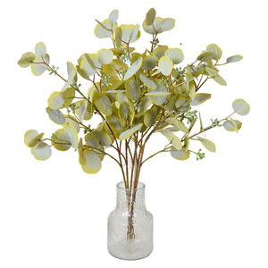 Fleurs Artificielles 3D Effet Naturel Feuilles d'Eucalyptus – Lot Multiples Pièces – Fleurs en Soie Haute Simulation – Décoration Florale – Bouquet de Mariage - Product Image 5