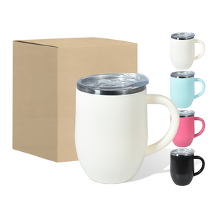 Pink Stainless Steel Vacuum Tumbler with Handle and Lid Leak Proof <b>Insulated</b> <b>Mug</b> for Office Travel Gift - Product Image 1