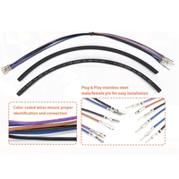 RACEPRO RP9950-5043B acier inoxydable 12 "Touring guidon ligne de frein embrayage câbles d'accélérateur pour Harley Touring modèles 2014-2016