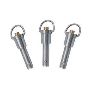 D Ring Shouldered Ball Lock Pin 10mm Ball Quick Release Locking Pin Detent Spring Loaded Pin Lock