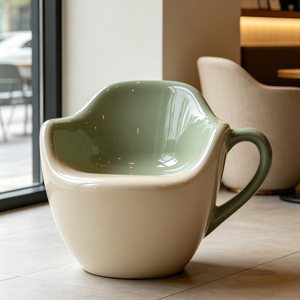 Silla con Forma de Taza Novedosa y Atractiva, Silla Resistente con Forma de Taza de Café, Muebles Comerciales para Exhibición en Comercios y Espacios Creativos - Product Image 6