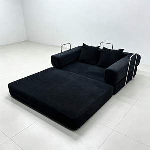 Sofá Cama <span class=keywords><strong>2</strong></span> en 1 de Diseño Moderno, Sofá Cama Extensible Comprimido Tamaño King Size - Product Image 2