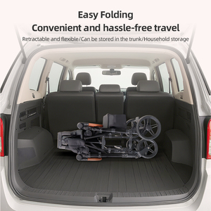 Xe đẩy em bé đa năng 4 chỗ ngồi, xe đẩy trẻ em du lịch cắm trại gấp gọn có mái che - Product Image 5