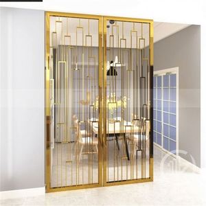 EX711 Durable Modern Laser Cut Stainless Steel 304 Foldable MultiFunctional Room Divider Home <b>Decoration</b> <b>Screen</b> Partition - Product Image 2