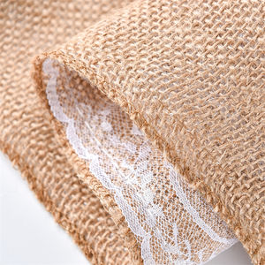 Camino de Mesa de Yute Rústico Natural, Camino de Mesa de Arpillera de 12 Pulgadas, Manteles de Yute para Decoración de Mesa de Estilo Campestre Vintage - Product Image 5