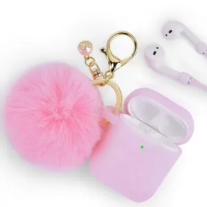 เคสซิลิโคนนิ่มหลากสีสายรัดกันหายสำหรับ Apple airpod 3 Pro เคส2/1