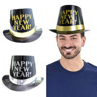 Chapeau de fête pour fournisseur, accessoire de costume pour activités sociales de vacances, chapeaux de Noël, casquette d'anniversaire, casquette de célébration du Nouvel An