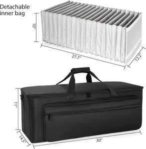 Sac <span class=keywords><strong>de</strong></span> transport extra large pour câbles et accessoires avec compartiments séparés, organiseur <span class=keywords><strong>de</strong></span> cordons DJ pour ordinateur portable, équipement DJ et instruments <span class=keywords><strong>de</strong></span> musique - Product Image 3