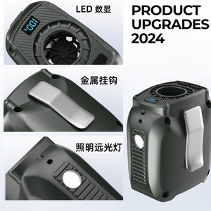 2025 New Outdoor High Quality Hanging Waist Neck Fan LED Multi-wind Speed Adjustable Portable Rechargeable Fan Camping Fan - Product Image 2