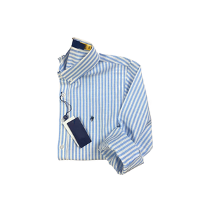 RL Vintage ODM Striped Sun-Protective for <strong>Shirt</strong> for Spring and Summer Thin Long-Sleeved Embroidered Top Feminine Charm - Product Image 4