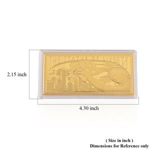 Estatua de la Libertad, Lámina de Oro 3D al por Mayor, Bloque de Oro, Lámina de Oro, Recuerdo, Regalo - Product Image 4