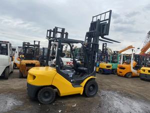 Used TCM 3 Ton Diesel <b>Forklift</b> 4WD Three Stage Mast Hydraulic Side Shifter Solid Tires Rough Terrain Made in USA - Product Image 2