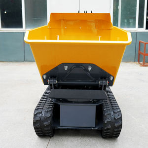 Hydraulic Self-Dumping and Rotating Crawler <b>Dumper</b> Heavy Duty Mini <b>Track</b> Transporter for Building - Product Image 1