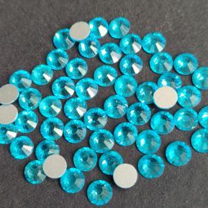 Zk SS6-SS30 Aquamarine Màu Xanh Vòng Pha Lê Phẳng Trở Lại Không-Hot Sửa Chữa Thủy Tinh Móng Tay Thạch Bạc Cơ Sở Cho Làm Móng Tay DIY Thủ Công Mỹ Nghệ - Product Image 6