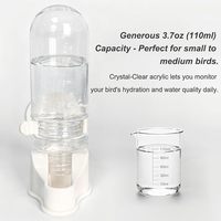 Mangeoire et abreuvoir suspendus en ABS pour oiseaux, bol automatique pour aliments et eau pour perruches, calopsites, agapornis, perroquets