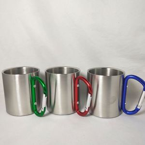 Gobelet isotherme en acier inoxydable à double paroi, personnalisable par sublimation, écologique, avec poignée, pour le camping, la sublimation, les tasses à café, les mugs - Product Image 4
