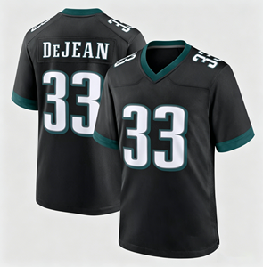 Équipe de football américain en promotion # Maillot de football américain pour homme 33 Cooper DeJean vert nuit, Philadelphie - Product Image 3