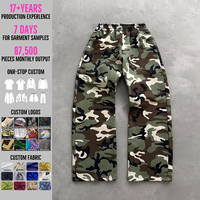Sweat à capuche lourd pour homme Yingling avec capuche, coton 500 g/m², motif camouflage, sweat à capuche surdimensionné et court, survêtement personnalisé pour homme